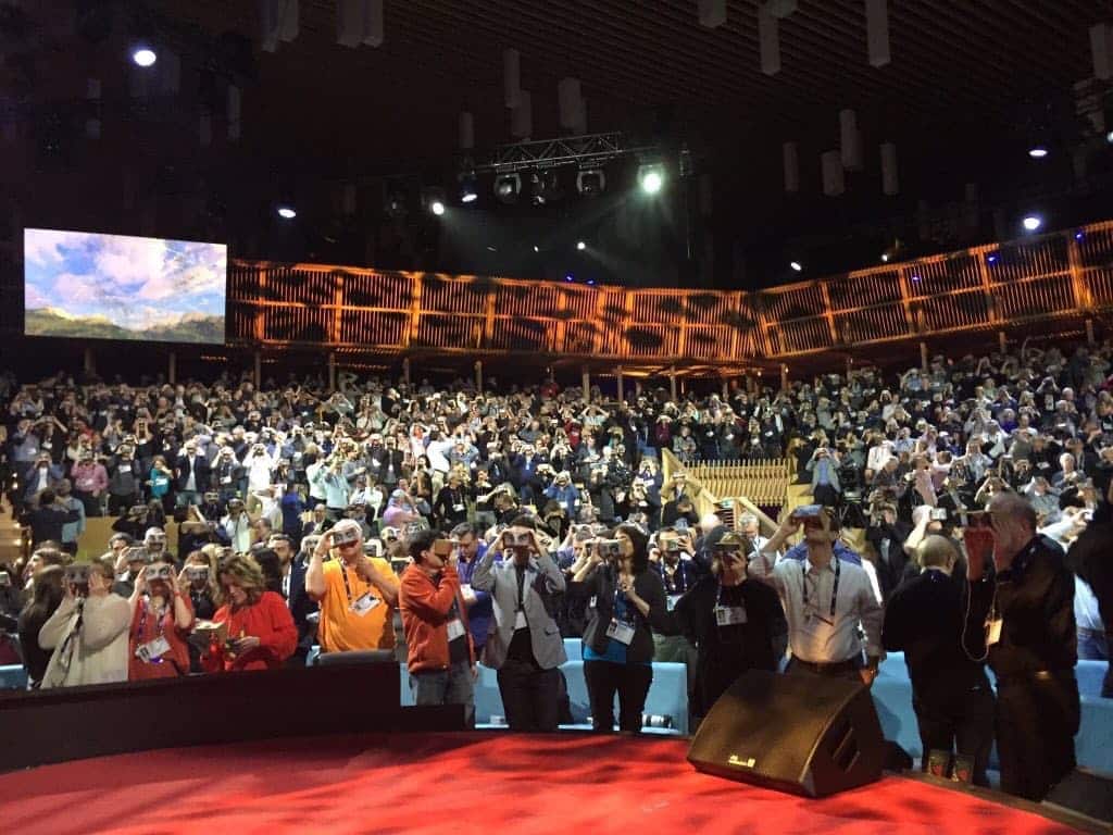 The Audience During Chris Milk's Presentation at TED 2016