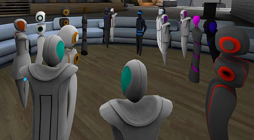 AltspaceVR gathering of avatars