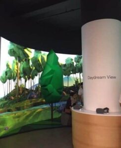 google-daydream space at the po-up store in Soho in NYC