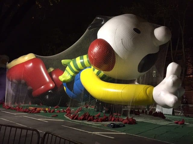 Thanksgiving Day Parade 360 Video preparations