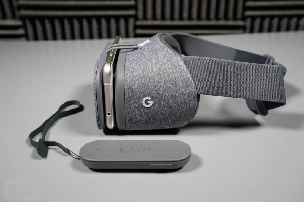 Google's new Daydream VR Headset is a soft fabric covered device Google's new Daydream VR Headset is a soft fabric covered device