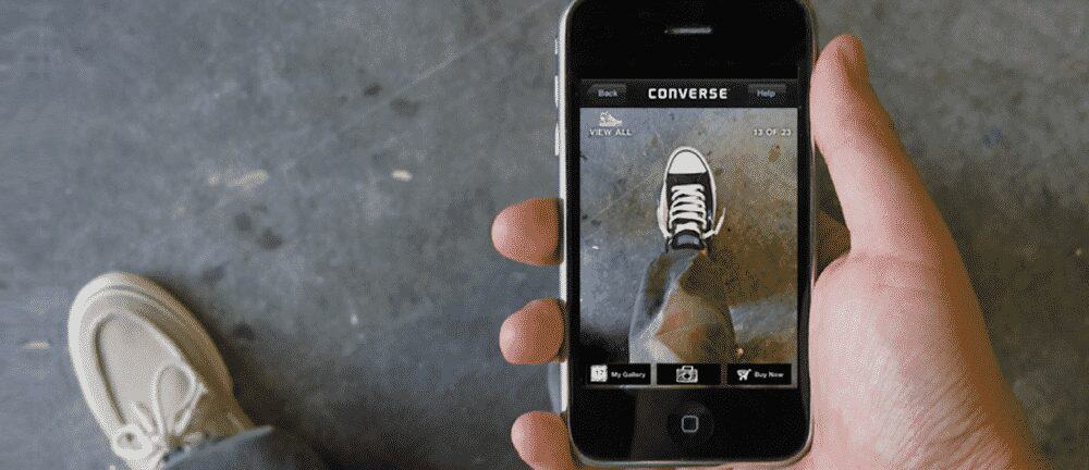 Converse using AR in retail