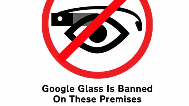 Google Glass Ban SIgn