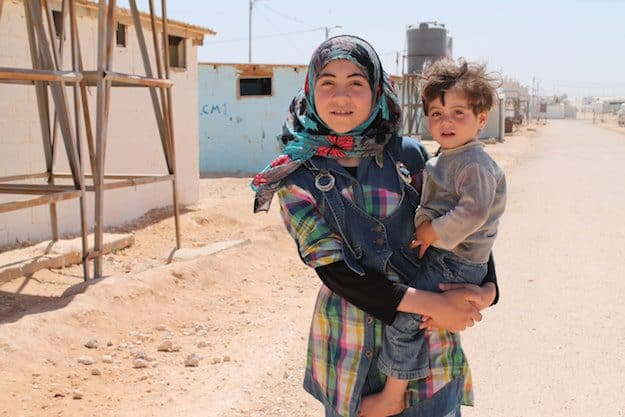 Sidra at the Za’atari refugee camp in Jordan