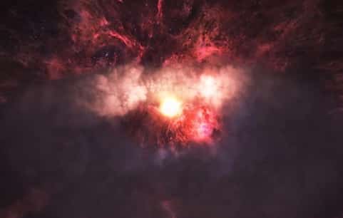 Black Hole in VR - birth of a Star