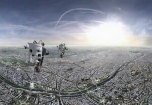 flying over paris in virtual reality - flyview