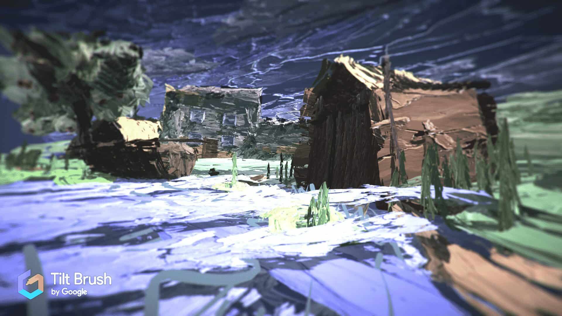 We'll see more landscapes from the Tilt Brush VR update