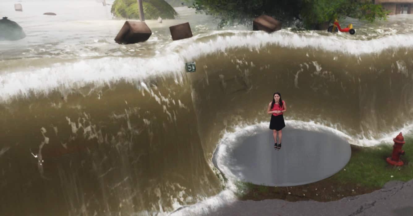 The Weather Channel's Mixed Reality project began with Hurricane Florence in September 2018