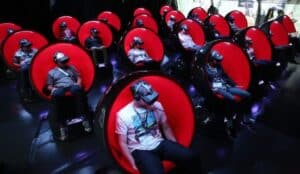 The Future of VR is not the movies - but the positron-voyager chairs are fun.