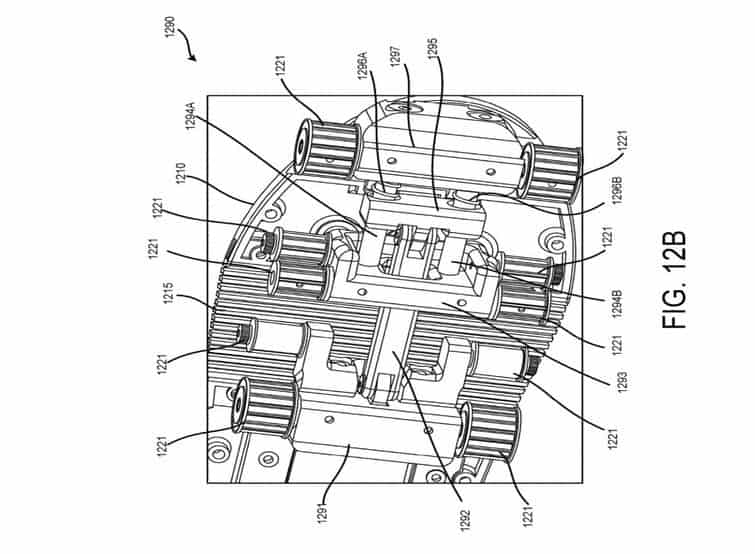 Closeup of the base of Google's motorized VR shoes