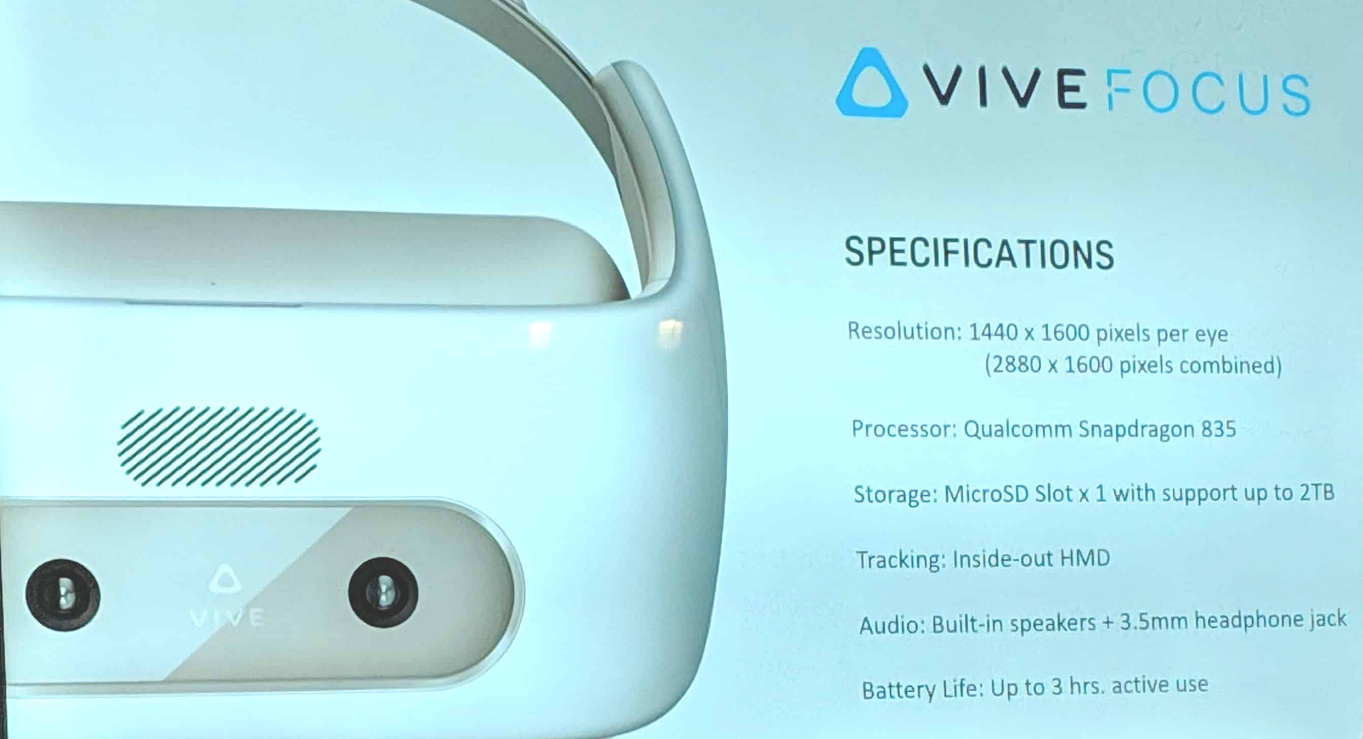 The new Vive Focus Standalone Headset 