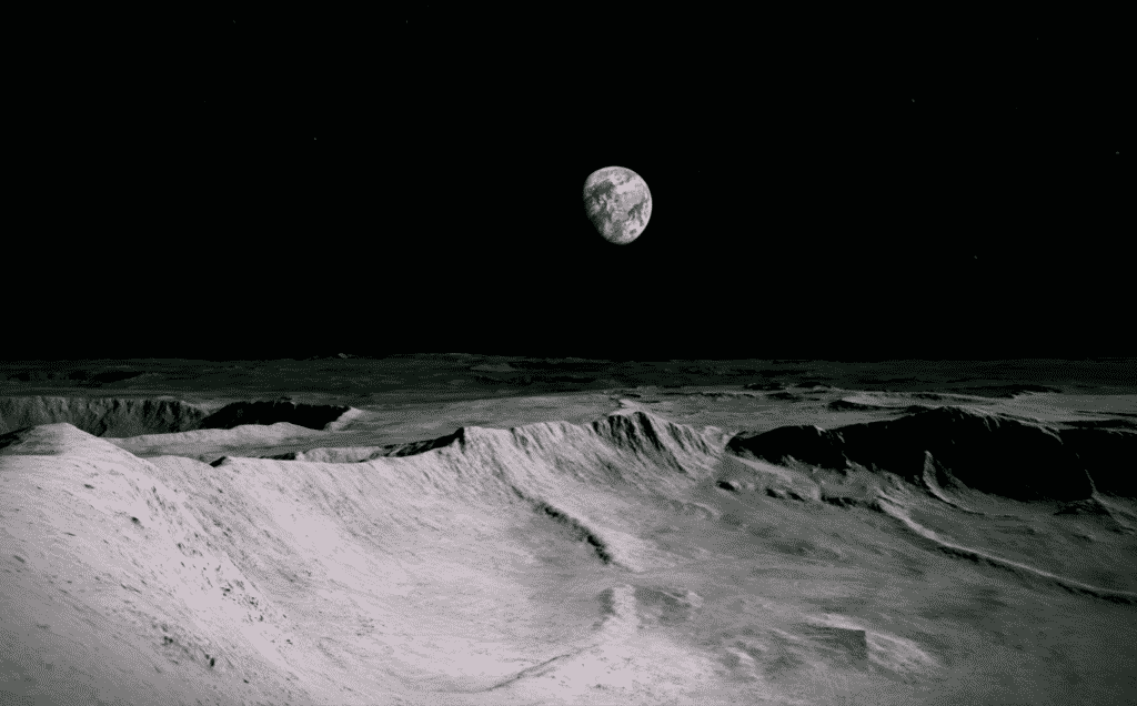 The walk on the moon in VR experience is the work of Turner prize-winning artist Antony Gormley and Yale professor Priya Natarajan