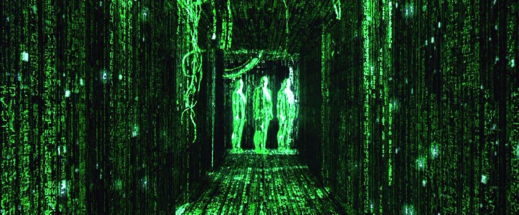 Image from The Matrix - visualizing code in VR