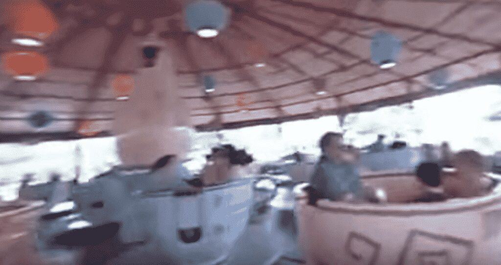 The Mad Tea Party VR Amusement ride may induce motion-sickness.