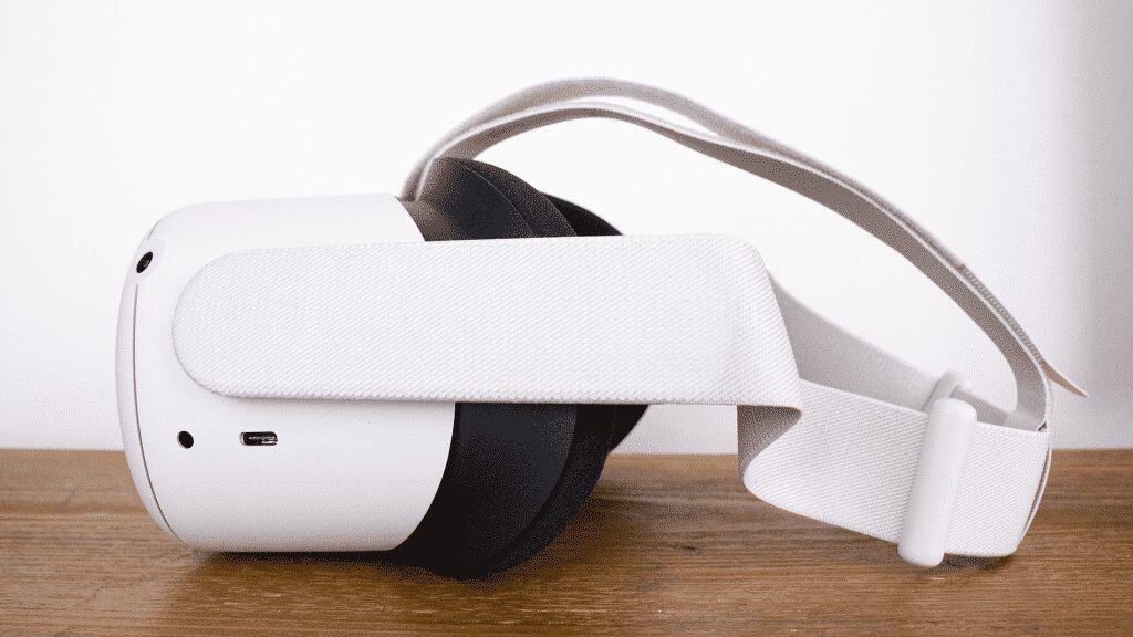 The new Quest headset comes with a combination of fabric and elastic head straps.