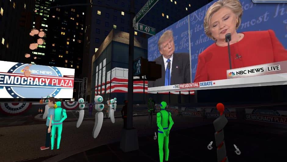 Technology and Politics - watching the 2016 debates in VR.