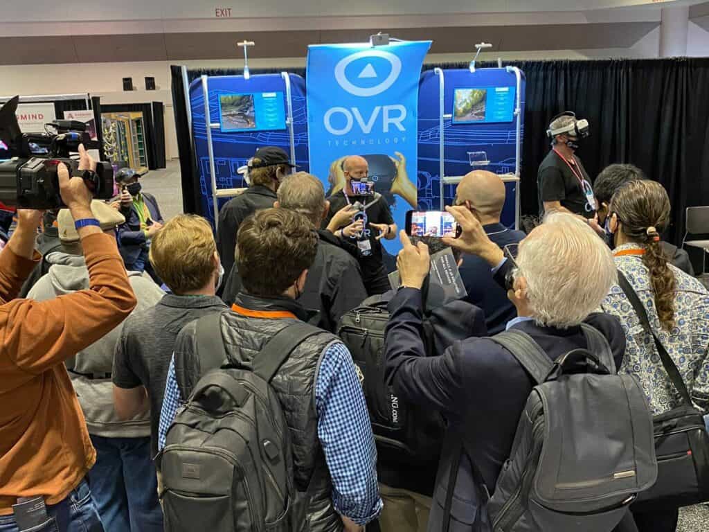 OVR Technology booth at AWE 2021.