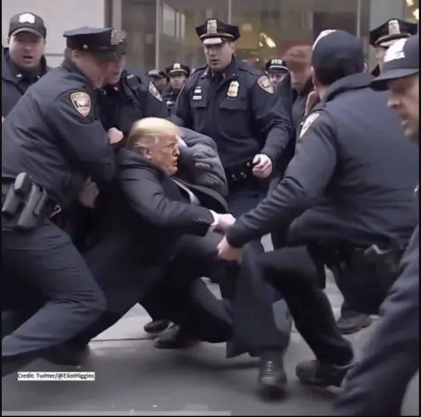 Fake image of Trump arrest a few days before fake Pope images appeared.